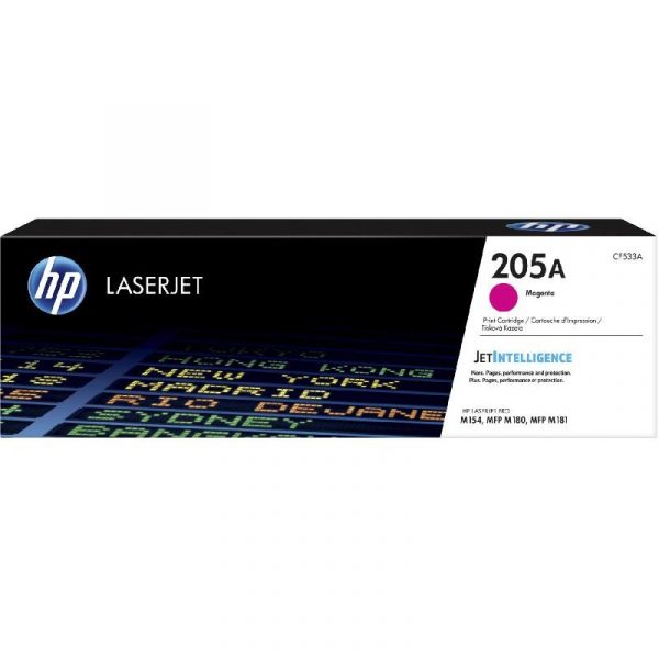 خرطوشة HP 205A لطابعات LaserJet مسحوق حبر ارجواني فاتح أصلية [ CF533A ]